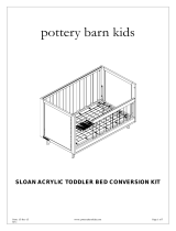 pottery barn kids Sloan Acrylic Toddler Bed Conversion Kit Assembly Instructions