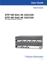 Extron electronics DTP HD DA8 4K 330 User manual