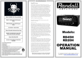 Randall Diavlo RD20H Operating instructions