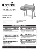 Char-Broil Offset Smoker 875 User manual