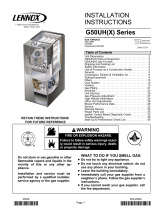 Lennox G50 Installation guide