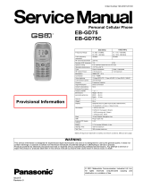 Panasonic EB-GD75 User manual