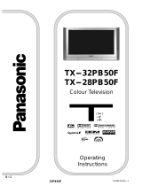 Panasonic TX-32PB50F, TX-28PB50F User manual