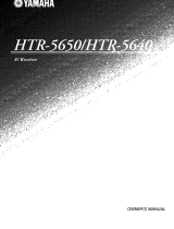 Yamaha HTR-5640 Owner's manual