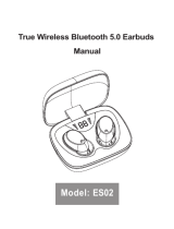 Earbuds ES02 True Wireless Bluetooth 5.0 User manual