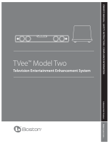 Boston Acoustics TVee Model Two User manual