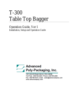Advanced Poly-Packaging T-300 Operating instructions