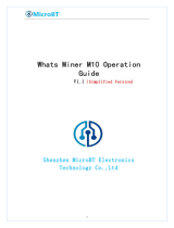 MicroBT Whats Miner M10 Operating instructions