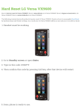 LG Versa VX9600 User manual