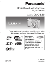 Panasonic DMC-SZ9 Basic Operating Instructions Manual