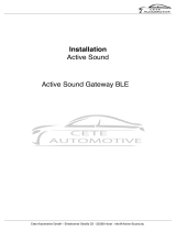 Cete Automotive Active Sound Gateway BLE Installation guide