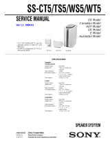 Sony SS-WT5 User manual