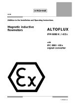 KROHNE ALTOFLUX IFM 6080 K EEx Owner's manual