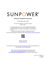 SunPower E Series Safety And Installation Instructions Manual