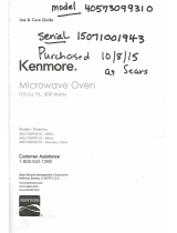 Kenmore 405.73093310 User manual