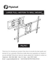 Pipishell Large Full-Motion TV Wall Mount User manual