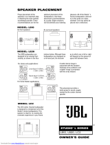 JBL Studio L820 Owner's manual