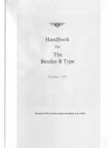 Bentley R Type User manual