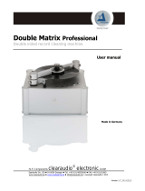 Clearaudio Double Matrix Professional User manual