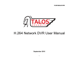Talos Security H.264 Network DVR User manual