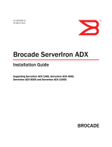 Brocade Communications Systems ServerIron ADX 1000 Installation guide