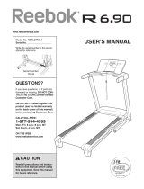 Reebok R 6.90 Treadmill User manual