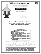 Malm Fireplaces Gas Carousel Operating instructions