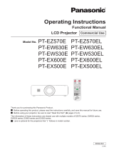 Panasonic PT-EZ570E User manual