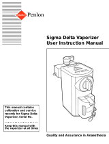 Penlon Sigma Delta User Instruction Manual