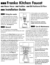 Franke MH-200 Installation guide