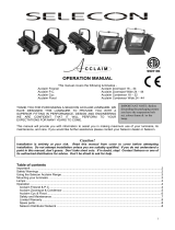 Selecon Acclaim Zoomspot Wide 24 - 44 Operating instructions