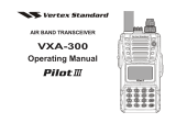 Verterx Standard PILOT III VXA-300 Operating instructions