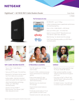 COX Netgear C7000v2 Cable Modem Router User manual