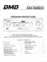 BMB DAX-850II Operating Instructions Manual