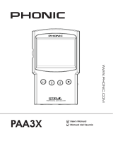 Phonic PAA3X User manual