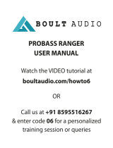 BOULT AUDIO Probass Ranger User manual
