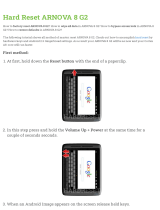 Arnova 8 G2 Hard reset manual