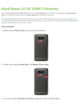 LG G5 VS987 (Verizon) User manual