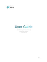 TP-LINK TL-PA7017P KIT CPL 1000 Mbps Prise CPL User manual