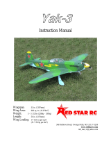 Red Star RC Yak-3 User manual