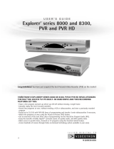 Videotron Explorer 8300 User manual