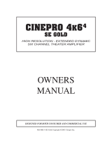 Cinepro 4K6 4 SE GOLD Owner's manual