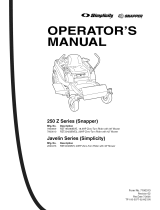 Snapper RZT20420BVE2 (7800010) Owner's manual