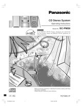 Panasonic SC-PM28 User manual