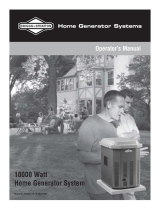 Briggs & Stratton 10000 Watt Home Generator System User manual