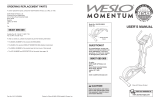 Weslo Momentum 850 Elliptical User manual