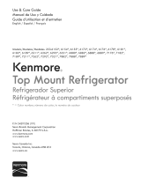 Sears Kenmore Top-mount Refrigerator Owner's manual