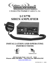 Star Headlight & Lantern Co. LCS770 Siren Amplifier User manual