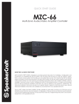 SpeakerCraft MZC-66 Quick start guide