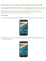 LG Nexus 5X International H791 Hard reset manual
